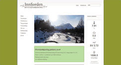 Desktop Screenshot of innfjorden-hytteforening.no