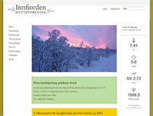 Tablet Screenshot of innfjorden-hytteforening.no